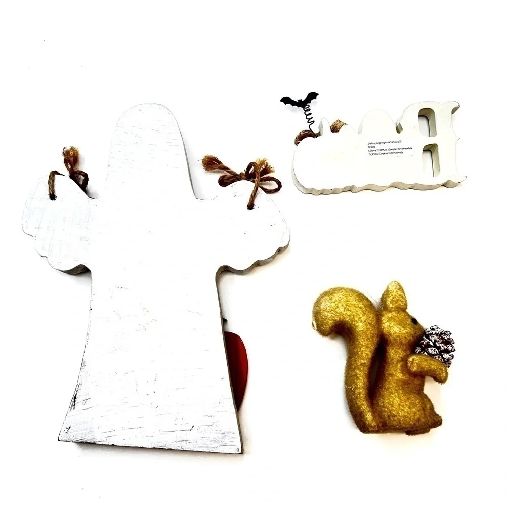 TABLEAU Halloween Ghost & Squirrel & Boo